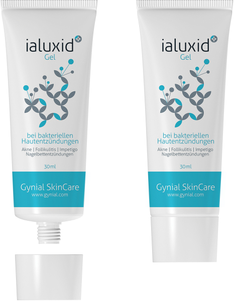 Produkt: ialuxid Gel<br>Vertrieb: Gynial GmbH