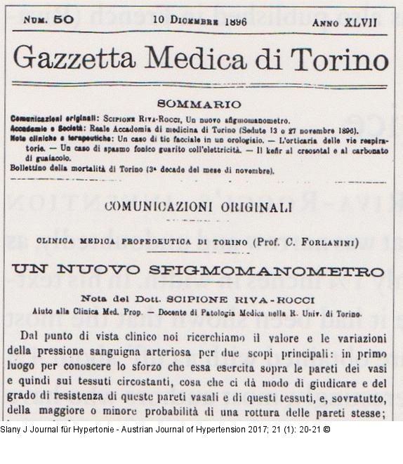 Blutdruckmessung Riva-Rocci