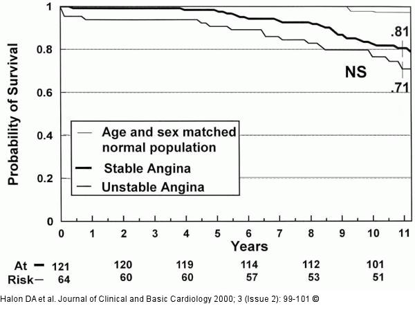 Angina pectoris - Überleben