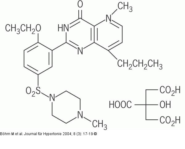 Strukturformel - Sildenafil