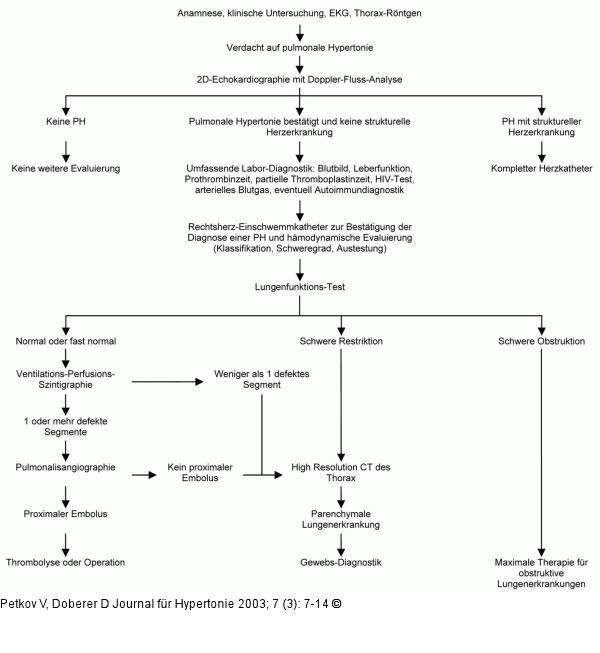 Pulmonale Hypertonie - Diagnose