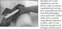 Abbildung 2-d: Radiale extrakorporale Stoßwellentherapie - Fersensporn