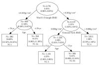 Abbildung 3: Hüftfrakturen - Tree Structured Survival Analysis