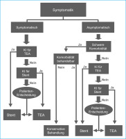 Abbildung 1: Karotisstenose - Algorithmus