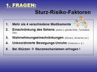 Abbildung 7: Sturz-Risiko-Assessment