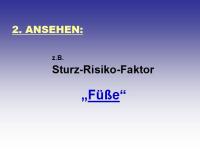 Abbildung 10: Sturz-Risiko-Assessment