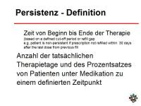 Abbildung 10: Adherence