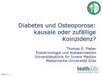 Abbildung 1: Diabetes - Osteoporose
