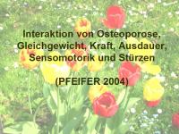 Abbildung 5: K�rperliches Training - Osteoporose