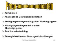 Abbildung 42: K�rperliches Training - Osteoporose