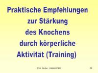 Abbildung 69: K�rperliches Training - Osteoporose