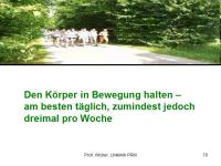 Abbildung 70: K�rperliches Training - Osteoporose