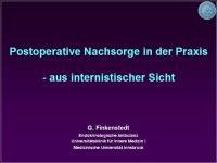 Abbildung 1: Postoperative Nachsorge