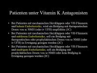 Abbildung 20: Antikoagulation