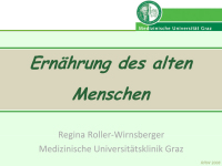 Abbildung 1: Ern�hrung - alter Mensch