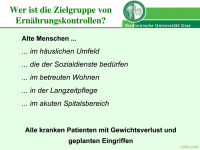 Abbildung 14: Ern�hrung - alter Mensch