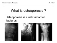 Abbildung 3: Osteoporose - Frakturen