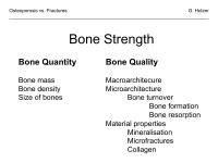 Abbildung 7: Osteoporose - Frakturen