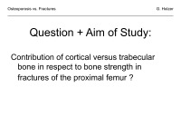 Abbildung 13: Osteoporose - Frakturen