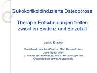 Abbildung 1: Glukokortikoidinduzierte Osteoporose