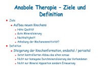 Abbildung 4: Anabole Osteoporosetherapie