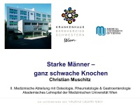 Abbildung 1: Starke M�nner - schwache Knochen