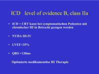 Abbildung 16: ICD - Level of Evidence