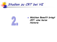 Abbildung 9: CRT - Herzinsuffizienz - Studien