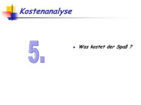 Abbildung 24: Kostenanalyse