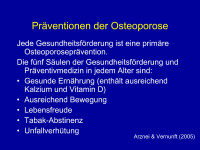 Abbildung 20: Osteoporose - Pr�valenz