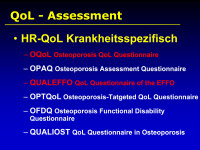 Abbildung 8: QoL-Assesment