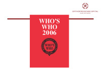 Abbildung 17: Who`s Who 2006