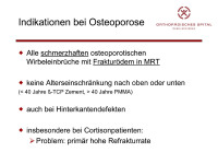 Abbildung 18: Osteoporose - Indikation