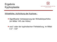 Abbildung 25: Kyphoplastie