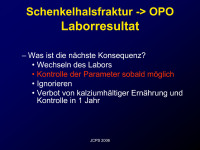 Abbildung 12: Schenkelhalsfraktur - OPO - Laborresultat