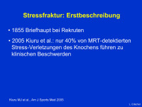 Abbildung 5: Stressfrakturen
