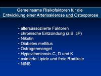 Abbildung 13: Osteoporose - Arteriosklerose