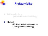 Abbildung 15: Frakturrisiko