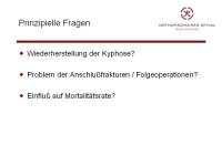 Abbildung 8: Wirbels�ule - Operation