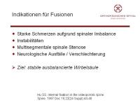 Abbildung 22: Wirbels�ule - Operation