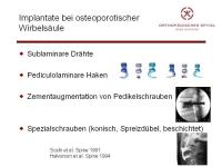 Abbildung 24: Wirbels�ule - Operation