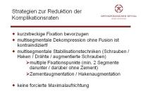 Abbildung 29: Wirbels�ule - Operation