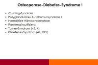 Abbildung 14: Diabetes mellitus - Osteoporose